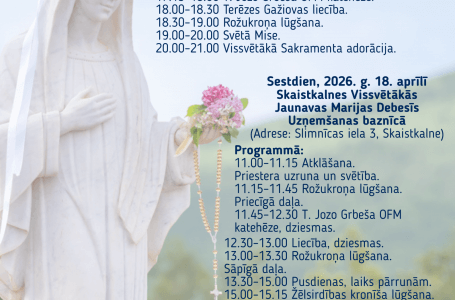 MEDŽUGORJES TIKŠANĀS “LŪGŠANA PAR MIERU PASAULĒ UN CILVĒKU SIRDĪS”